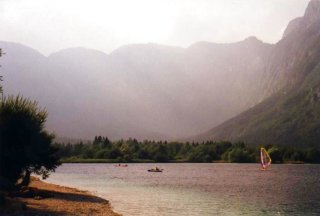 Lake Bohinj, a beautiful resort nestling in the Julian Alps