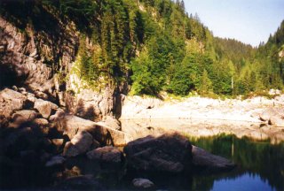 The Black Lake, at the top of Komarca, the first of seven